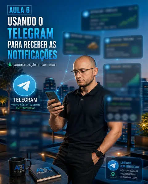 Capa da aula 6: Notificações no Telegram